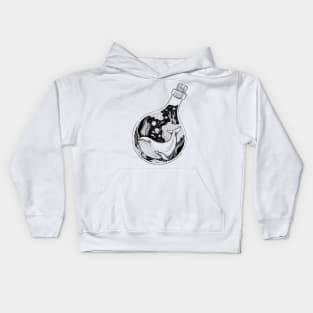 Whale In The Bottle Kids Hoodie